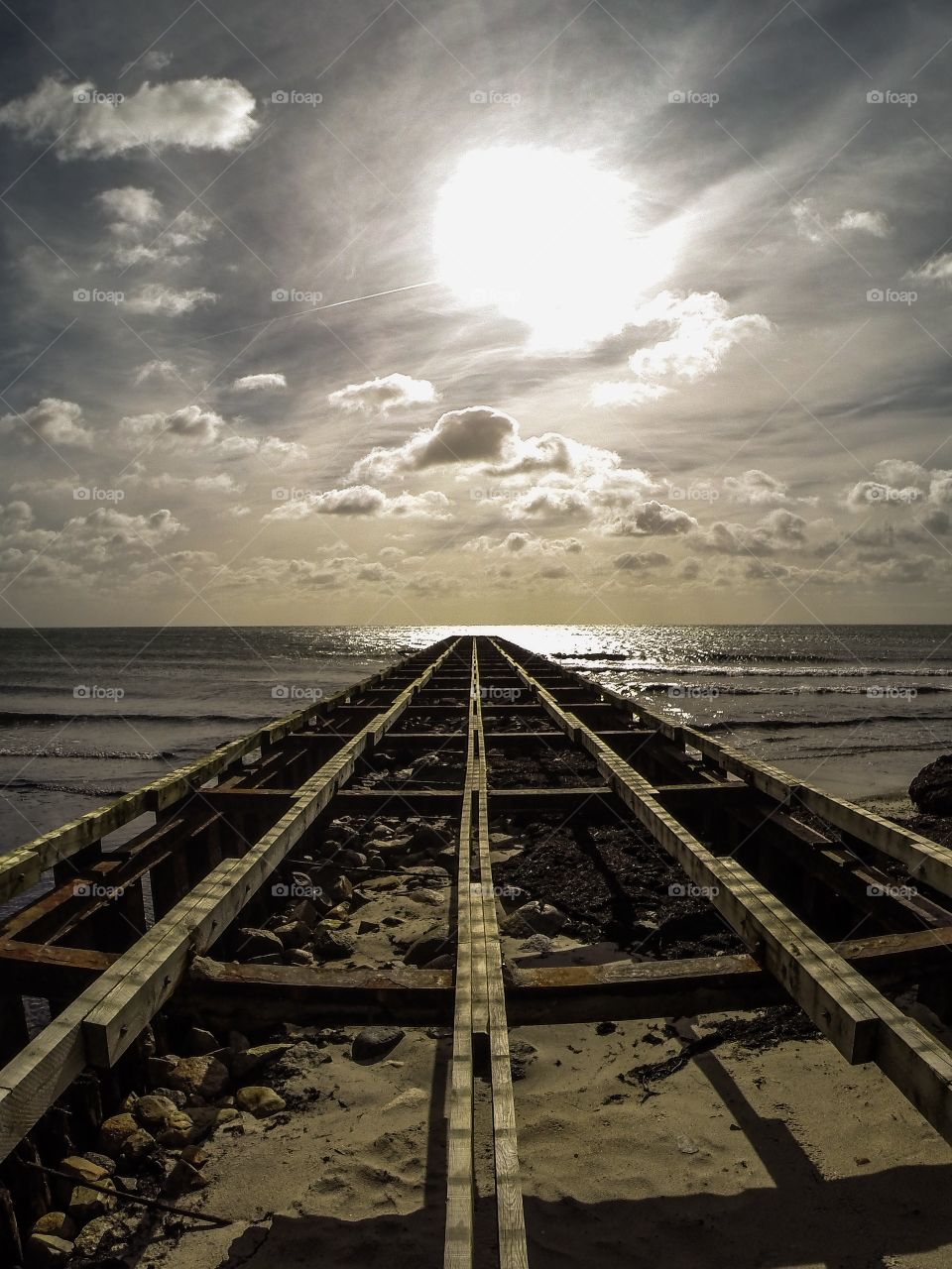 The coast and beach at Ystad Saltsjöbad in Sweden.