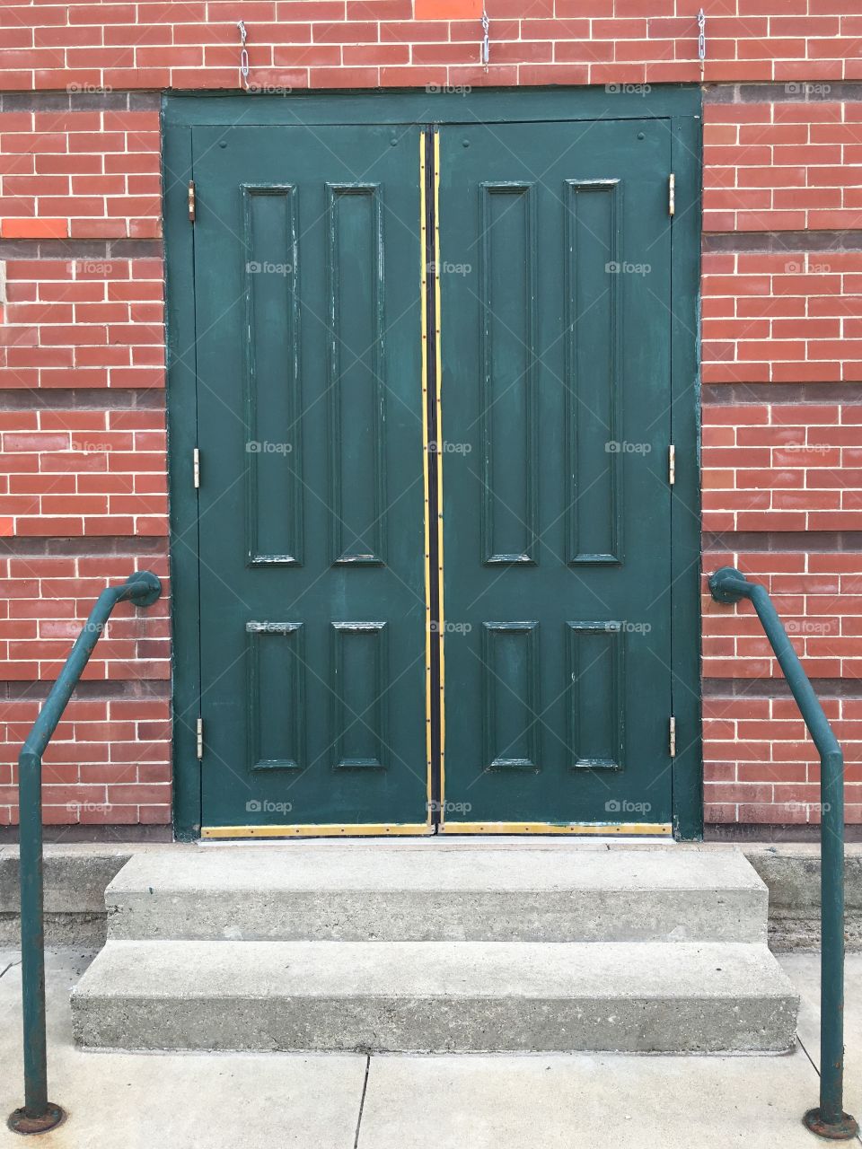 Doors to an old theater built around 1910.