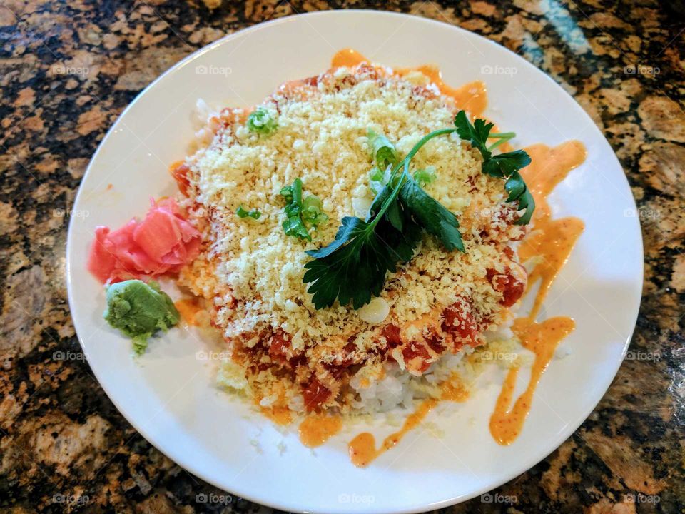 spicy tuna stack