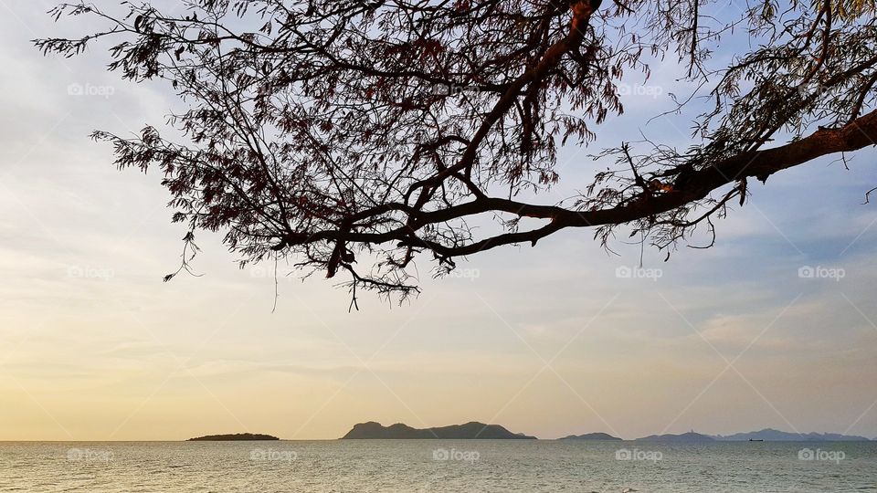 Scenic view of sea against sky