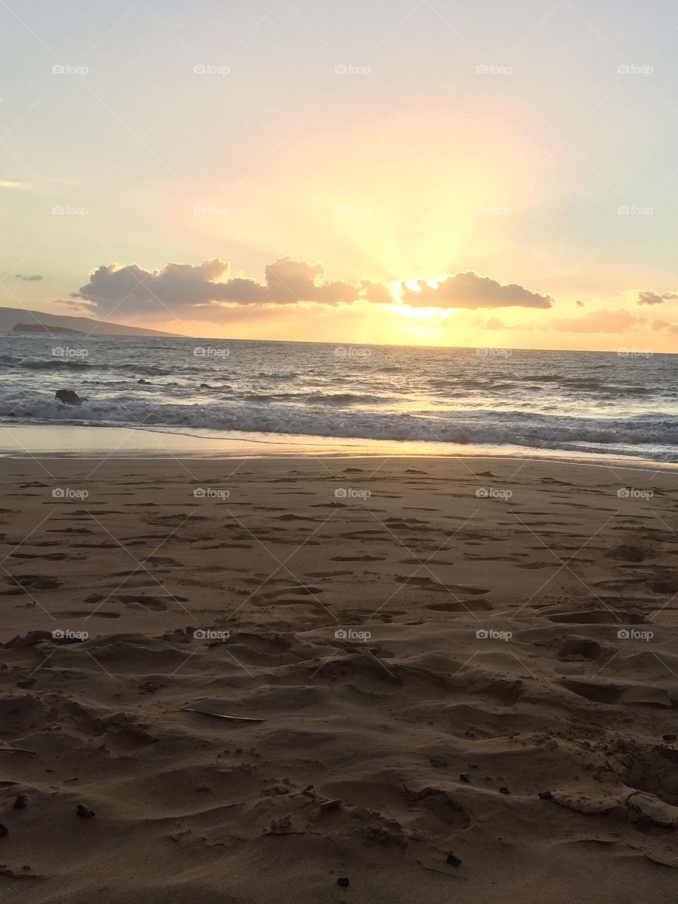 Sunset, Beach, Water, Sea, Sand
