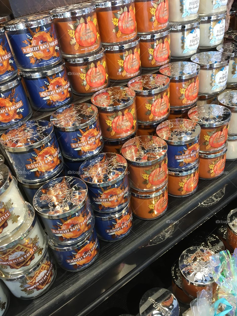 Store Display of Candles