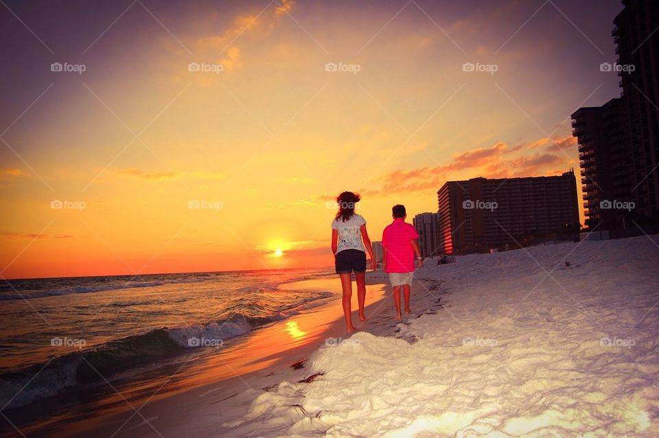 Walking on the Beach