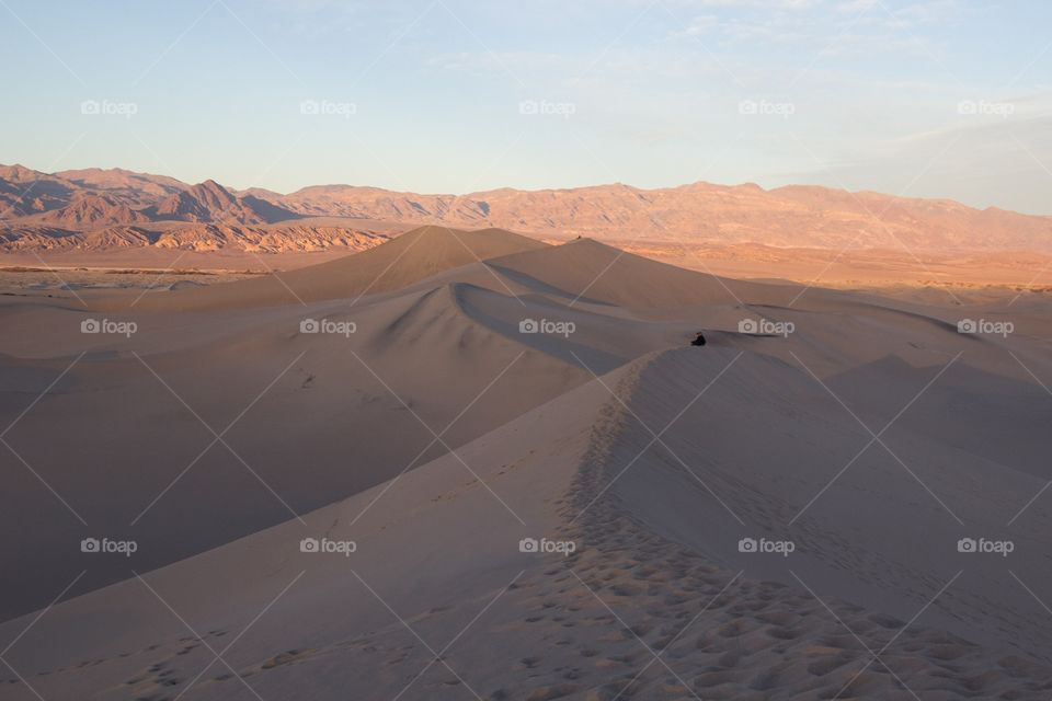 Sunset over Death Valley 