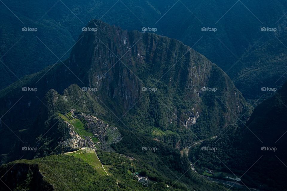 Machu Picchu from above 