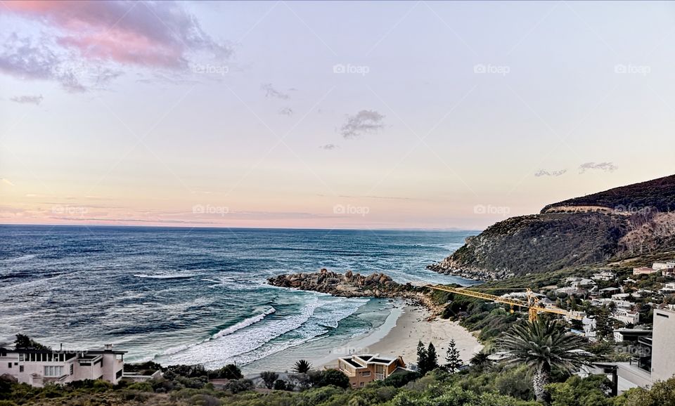 Arial view of Ldudno Beach , Cape Town