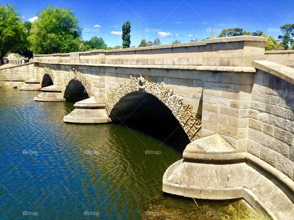 Convict built bridge in Tasmania 