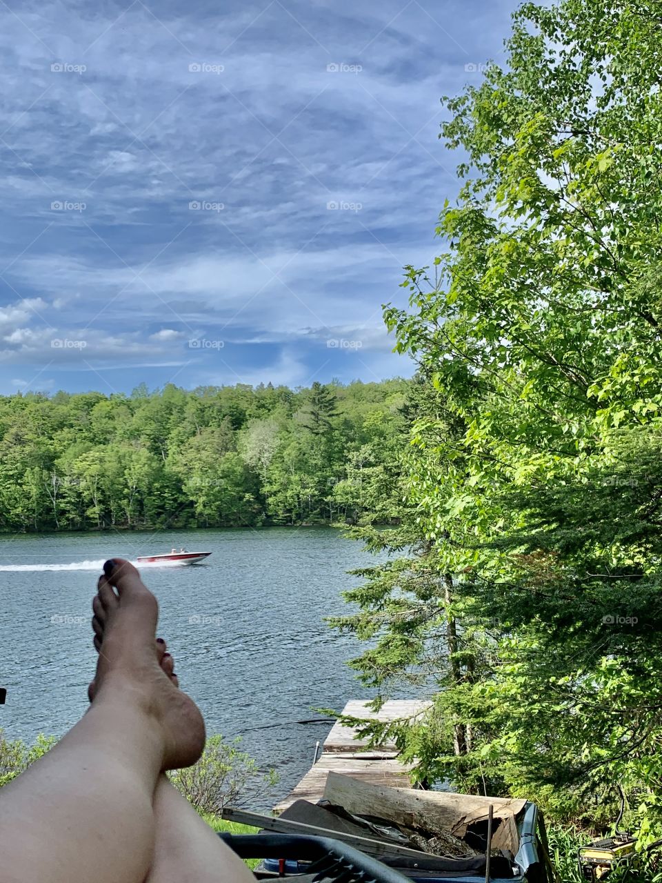 Chilling in the Laurentians, Quebec, Canada 