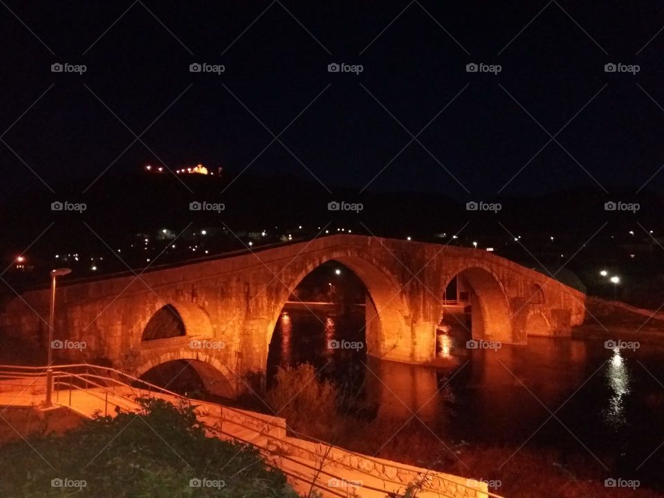 bridge at night