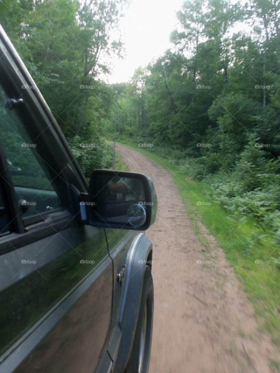 A little off roading down copper mine roads in Northern Wisconsin.