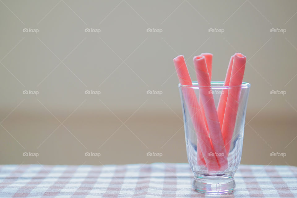 sweet strawberry wafers