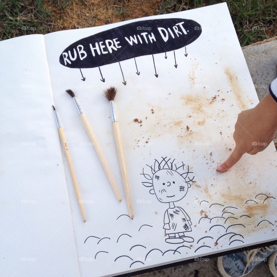 Using natures resources and playing with dirt 