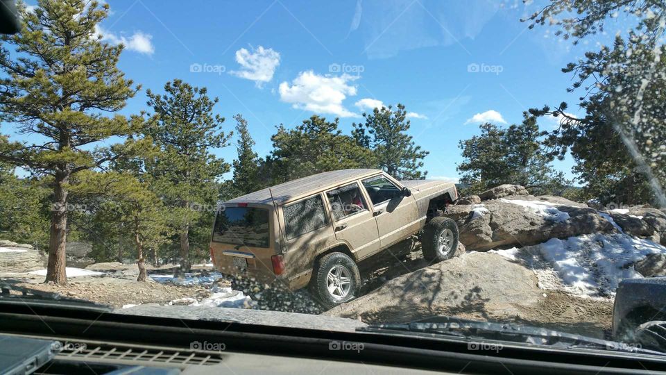 Playing on the rocks