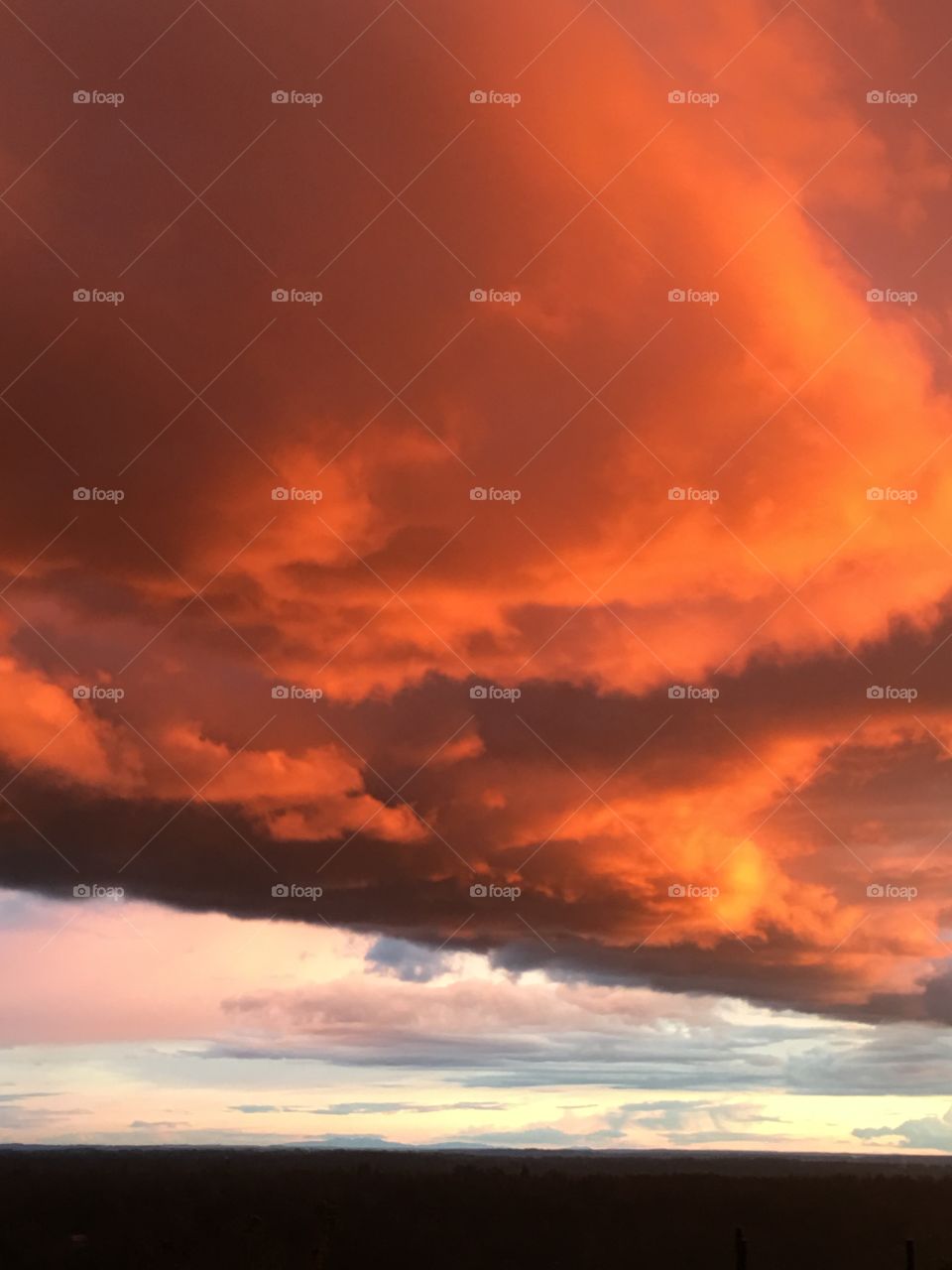 Sky on fire