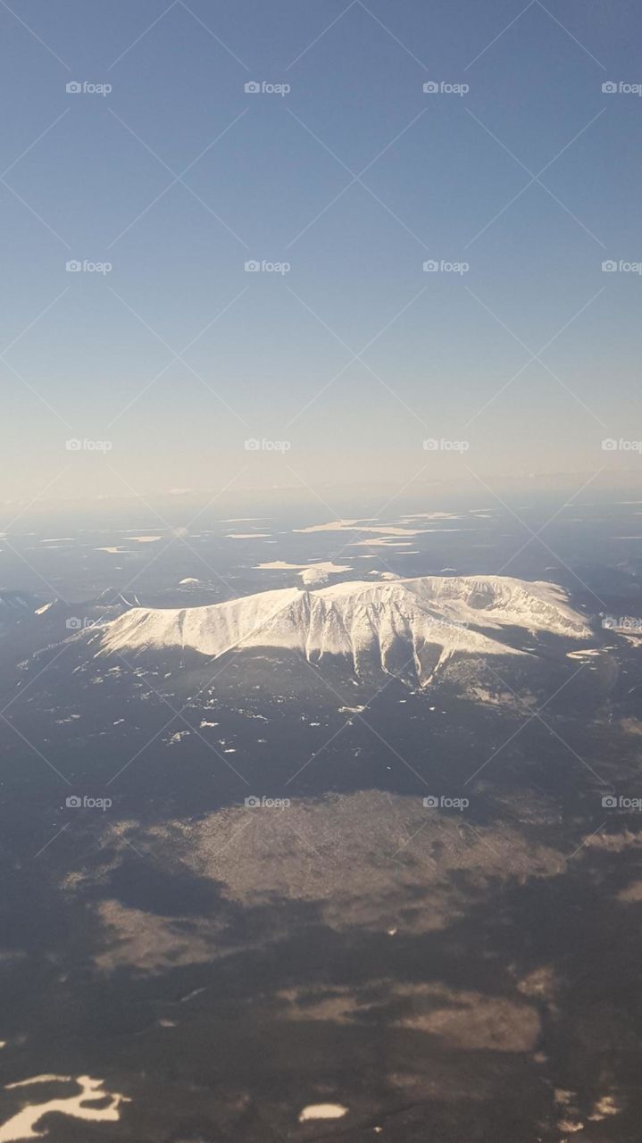 Mount Katahdin, ME from plane