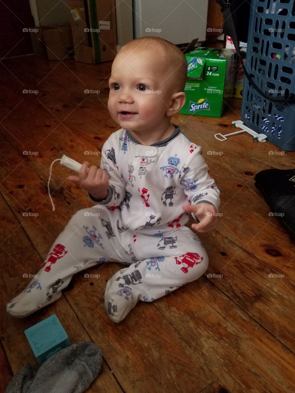 Baby with tampon