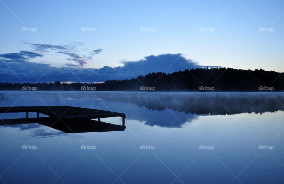 Lake, No Person, Water, Dawn, Reflection