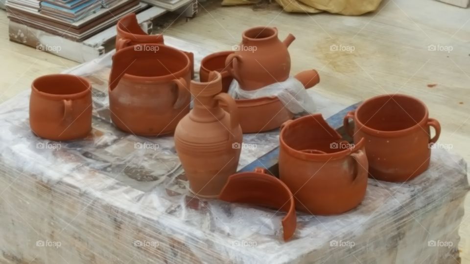 clay pots