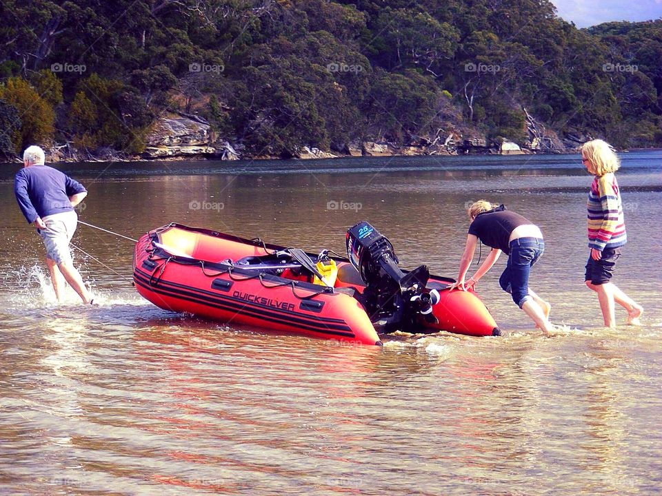 Stuck in the mud
Helping
