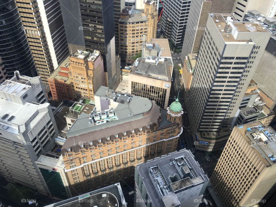Sydney city top view central exterior 
