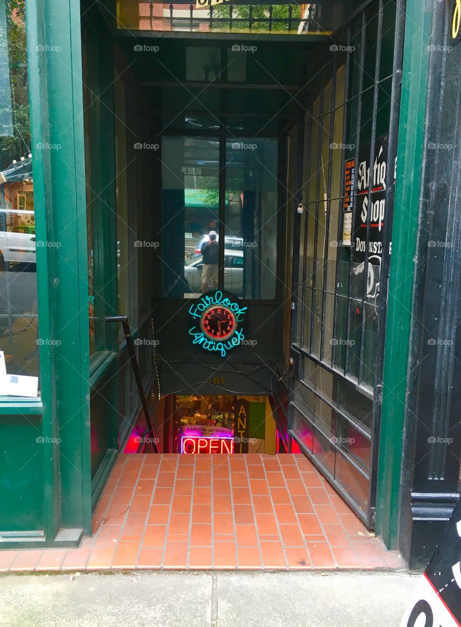 Pioneer Square Antique Store Front