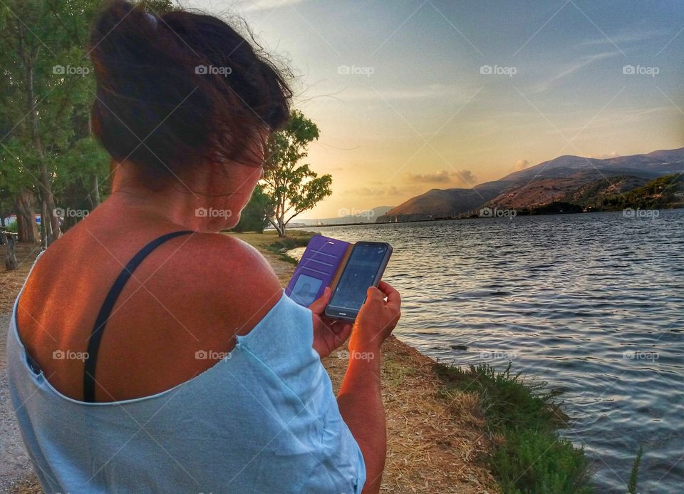 sunset with my phone!