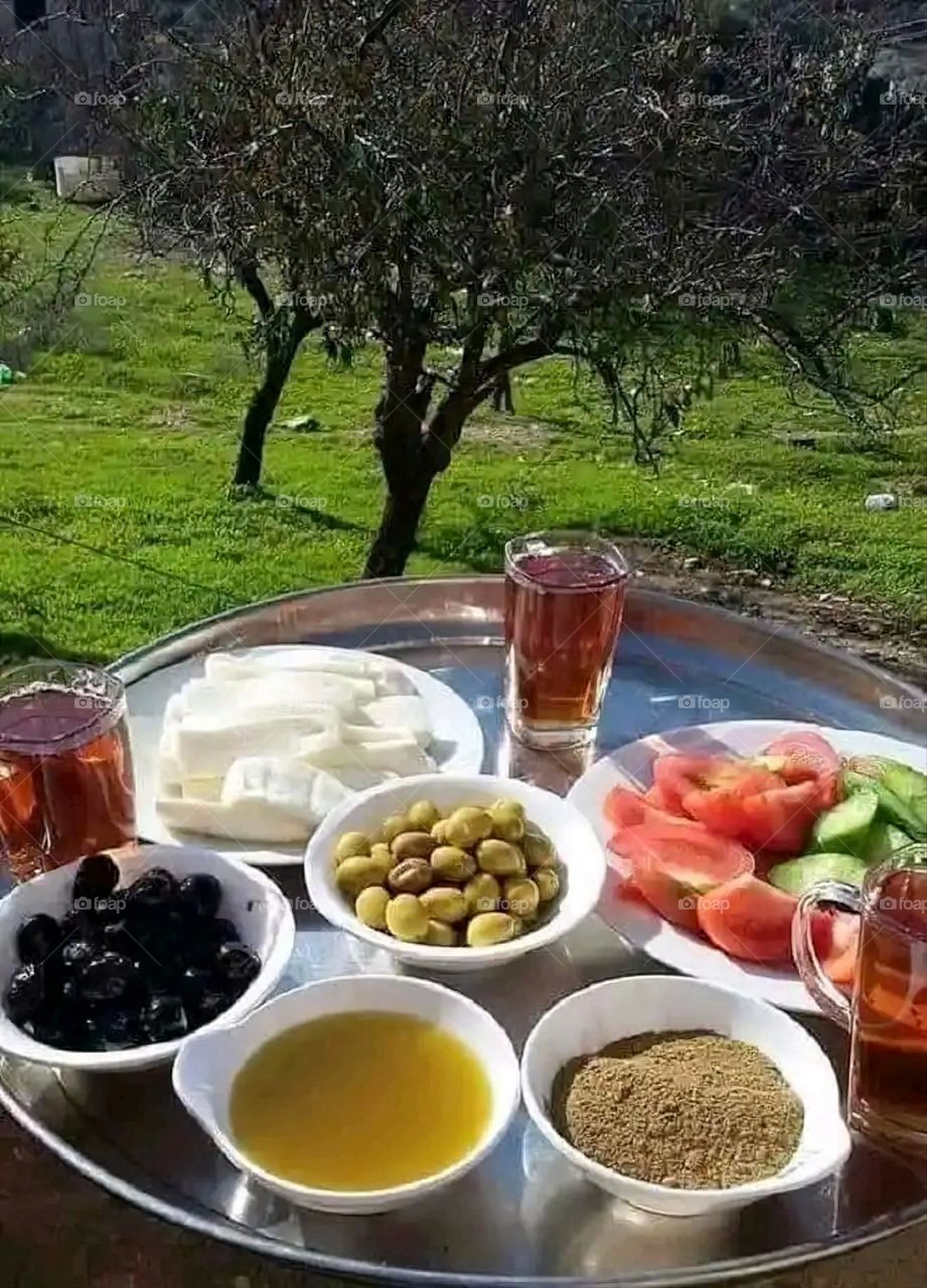 Glory be to God, the magnificent and picturesque view and the natural green trees are a view that is nothing more wonderful than it