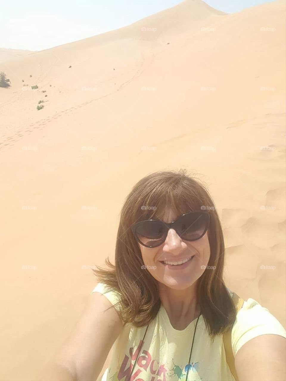 Selfie on Emirates desert