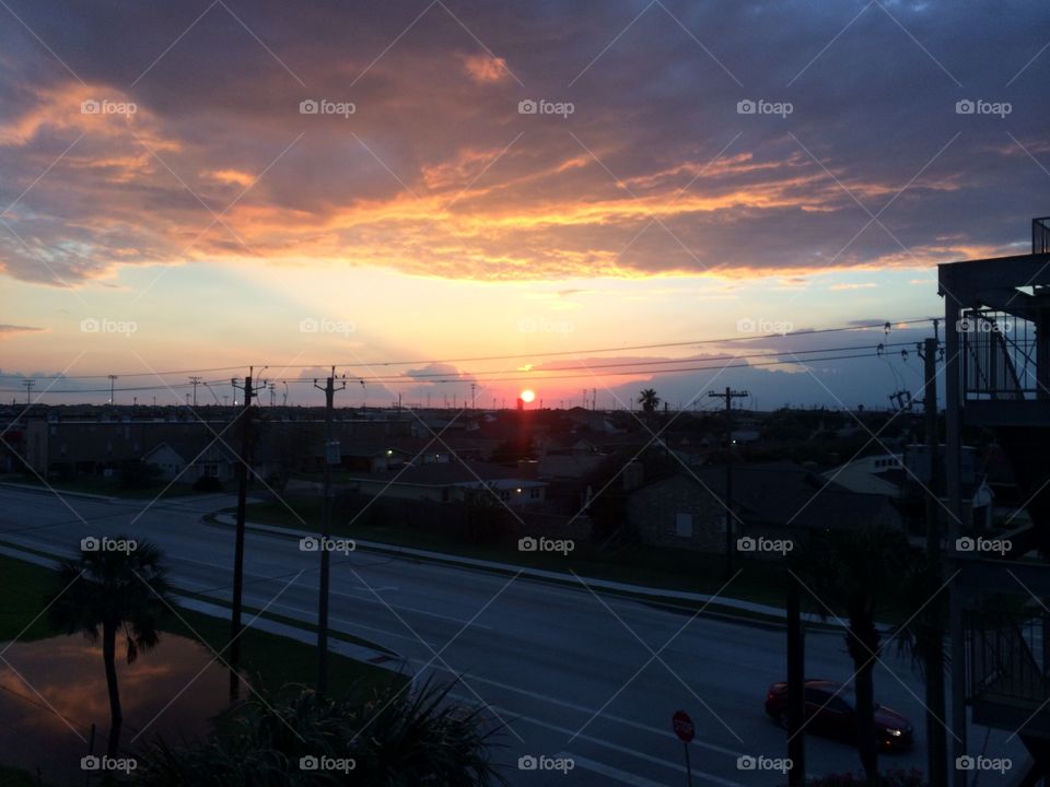 Sunset in Galveston, TX