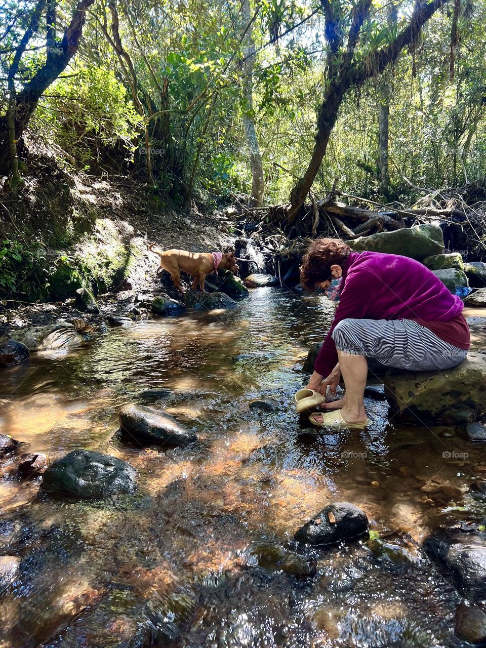 Persona en el río 