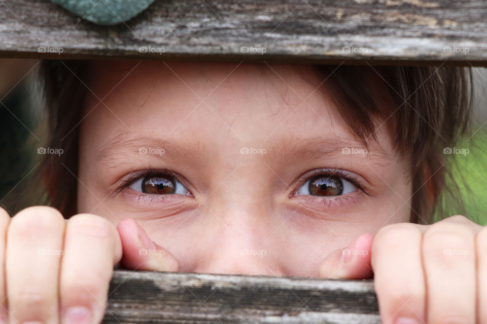 Child looking out