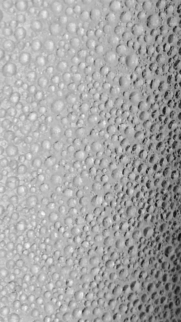 Condensation. Water droplets