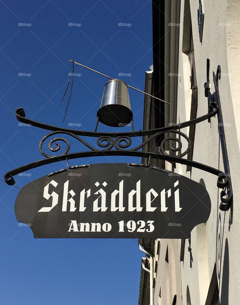 Sign tailor, Lund, Sweden.