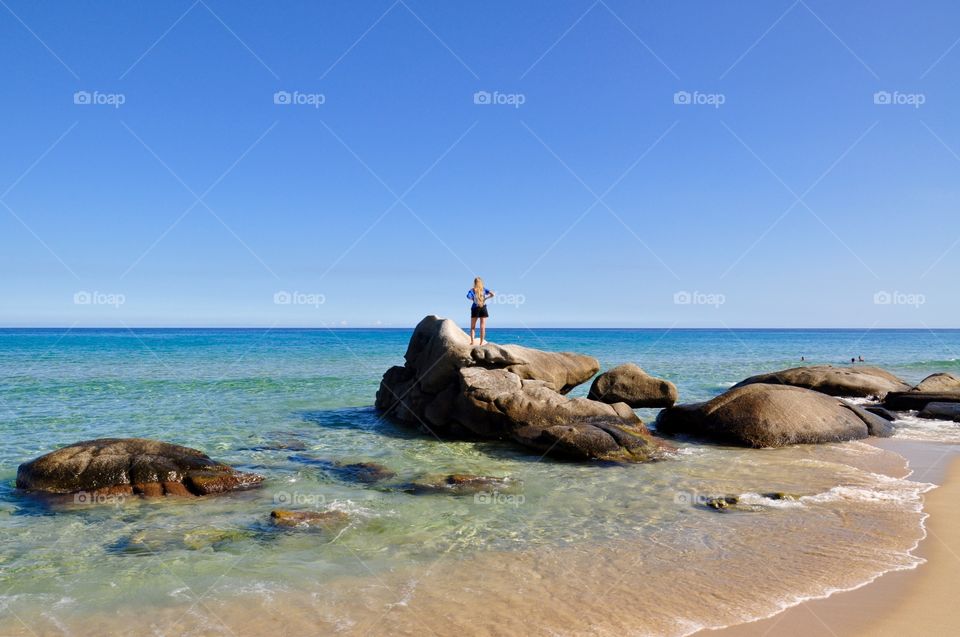 Costa Rei Sardinia island view 