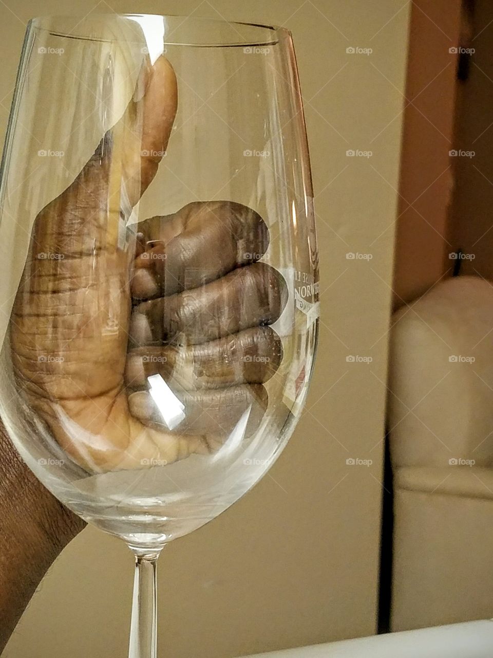 Cool glass thumps up
