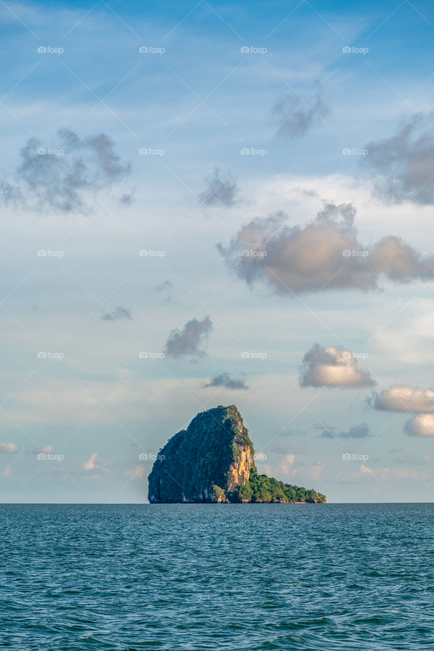 Beautiful sea scape in the southern of Thailand