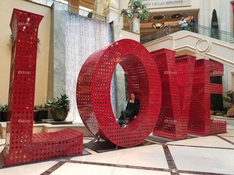 Having fun in giant red letters. LOVE.