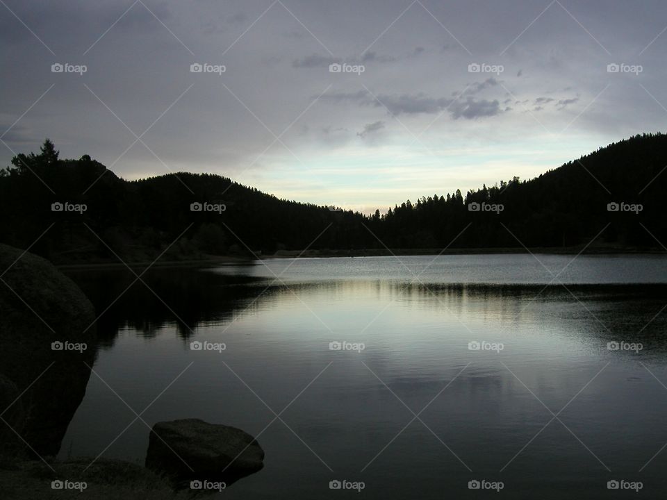 Lake, Water, Reflection, Sunset, Landscape