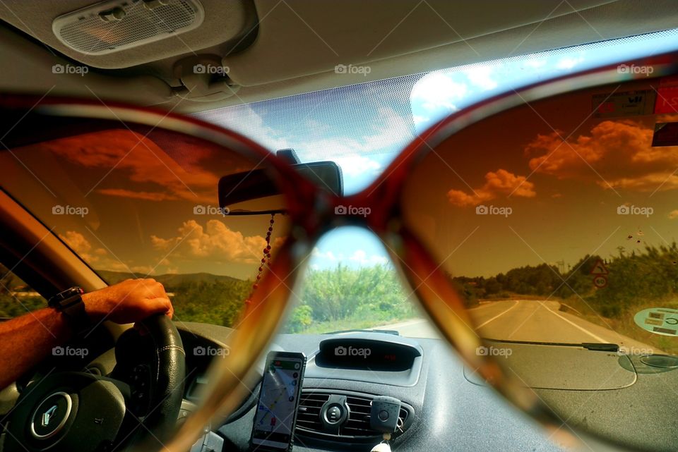 Road#car#glass#driver#travel#hand#diversity