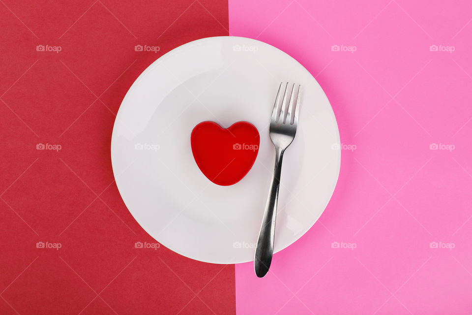 love served - happy valentine's day concept