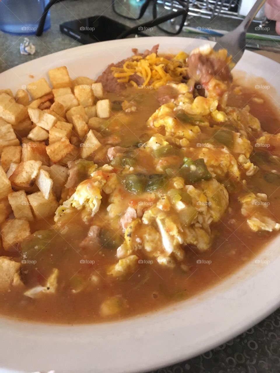 Green chili breakfast