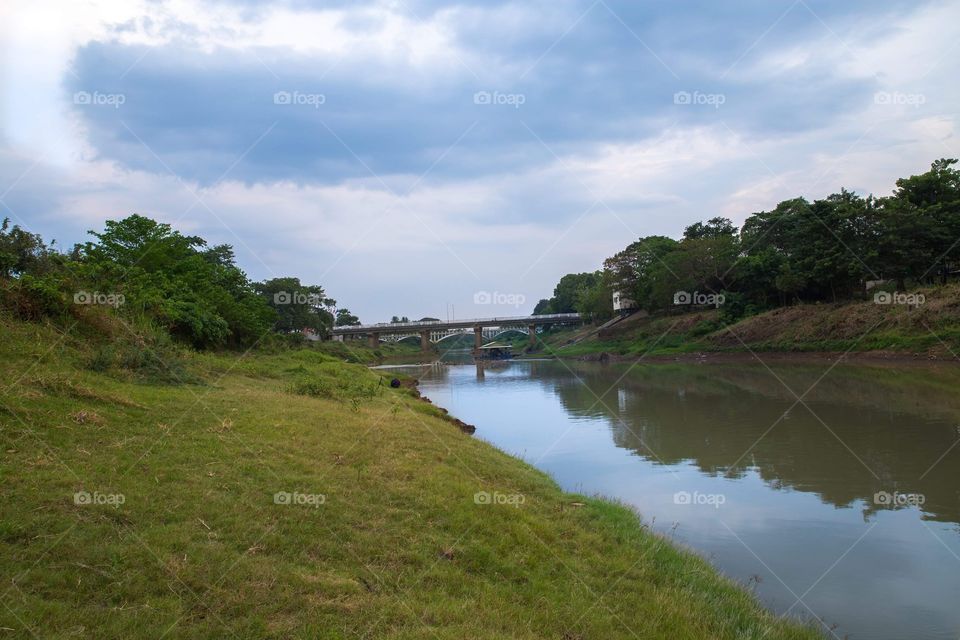 Sangkae river at try season 