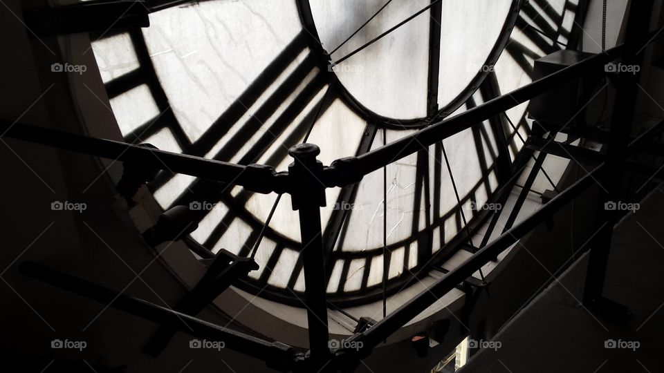 Inside the clock face. shot at the D&F Clock Tower in Denver, CO