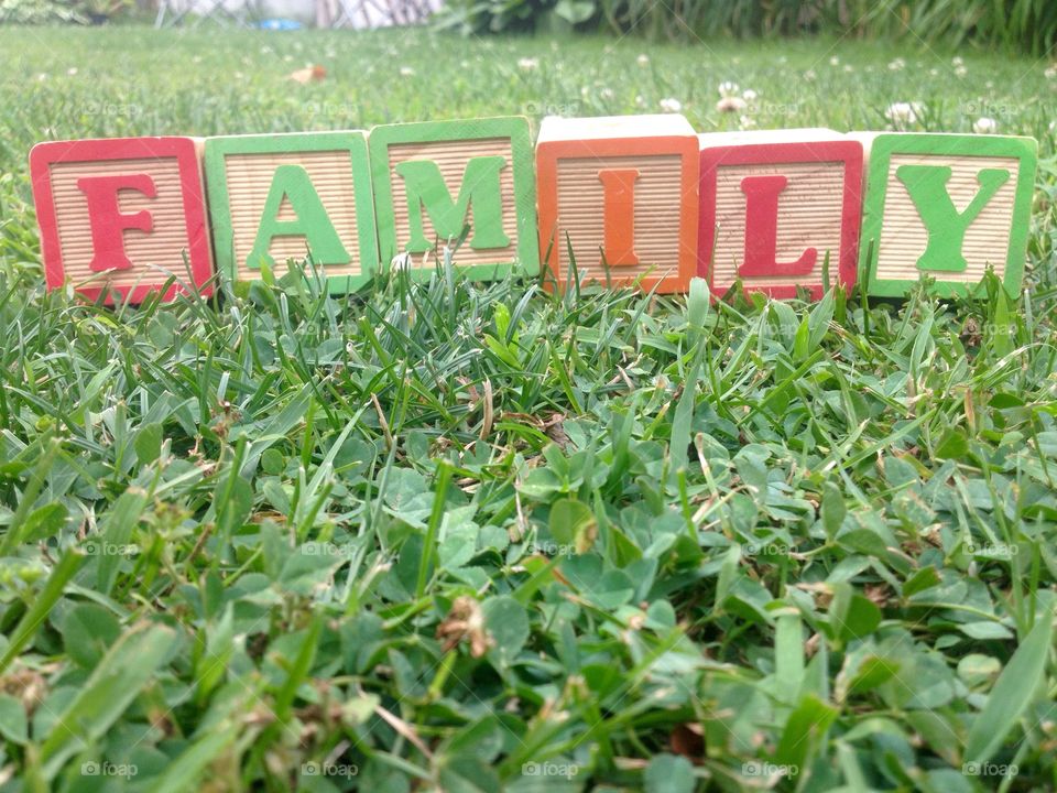 Family Block Sign