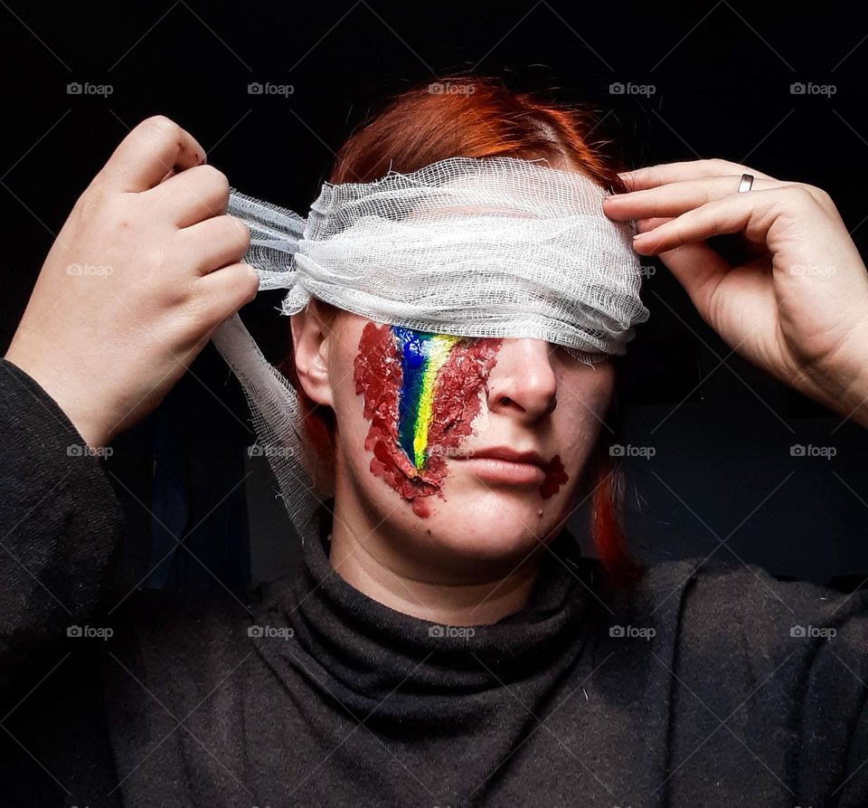 Ukraine wounded by the war