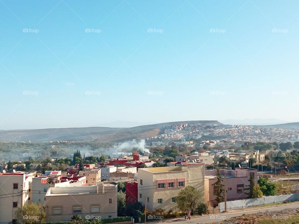 Population between the nature