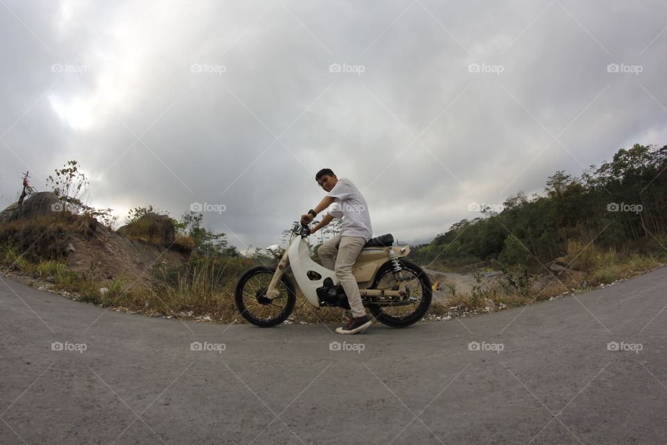 Wide Motorcycle perspective