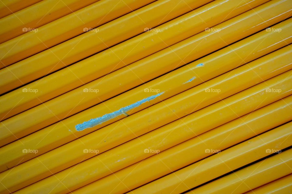 Texture of yellow pencils