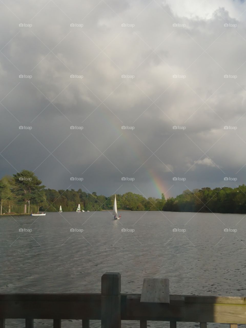Rainbow at the Lake.