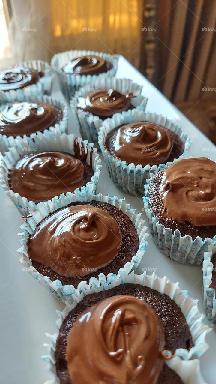 small Nutella cupcakes